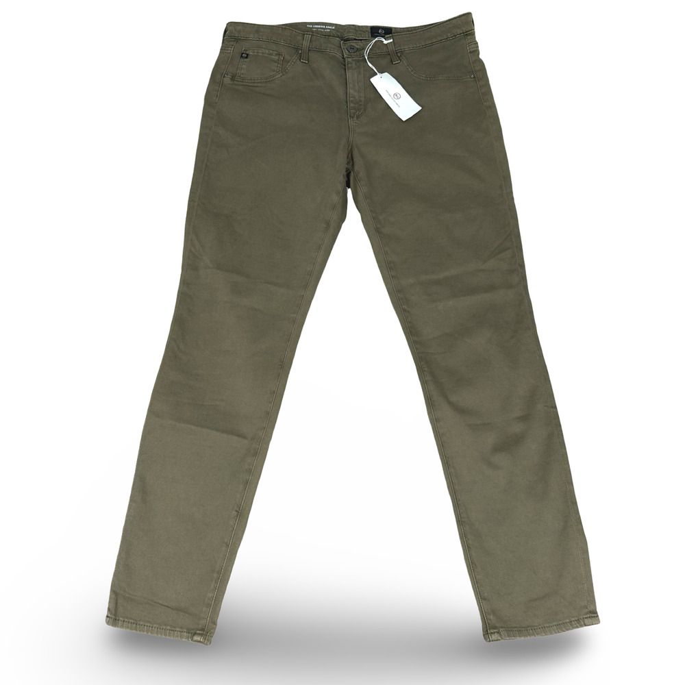 AG Adriano Goldschmied The Legging Super Skinny Ankle Pants Womens 32R Green New
